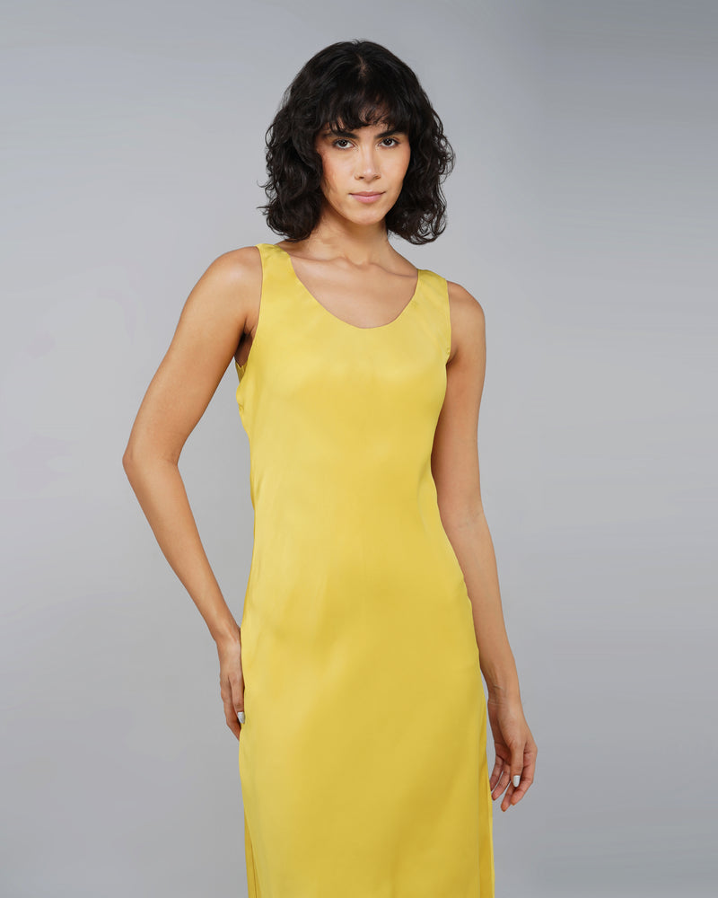 Bias-cut slip dress