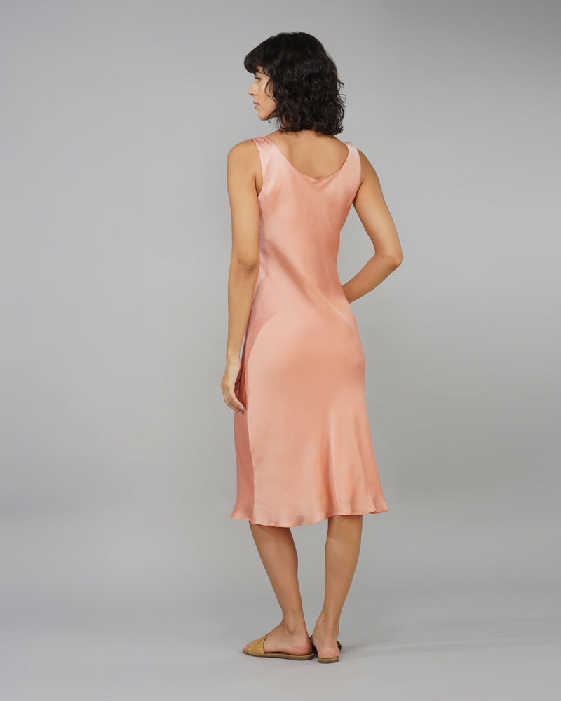 Bias-cut slip dress