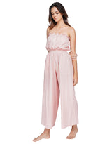 Pink Kala Cotton-Linen Jumpsuit